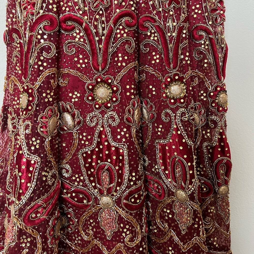 Embroidered Wedding Guest Dress - Picture 9 of 12